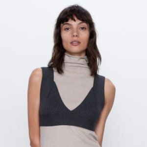 Zara Cropped Knit Top
